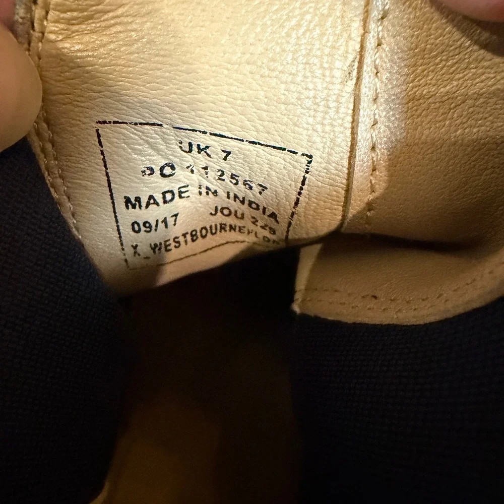Joules Westbourne Navy Blue Suede Floral Embroidered Chelsea Boots Womens‎ US 9